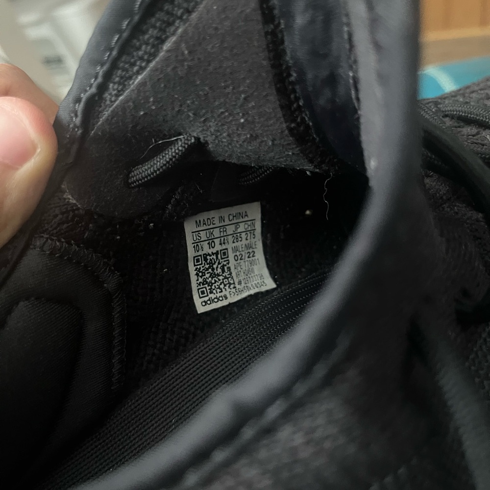 Adidas Core Black Athletic Shoes